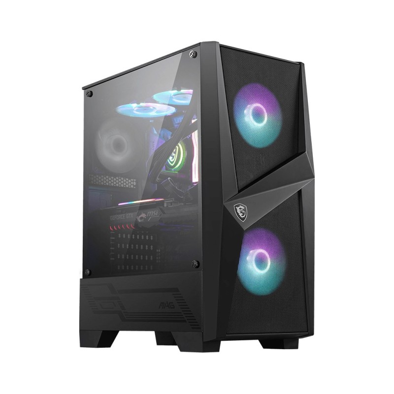 MSI MAG Forge 100R MIDI Tower Gaming Gehäuse, Echtglas Seitenfenster, ARGB